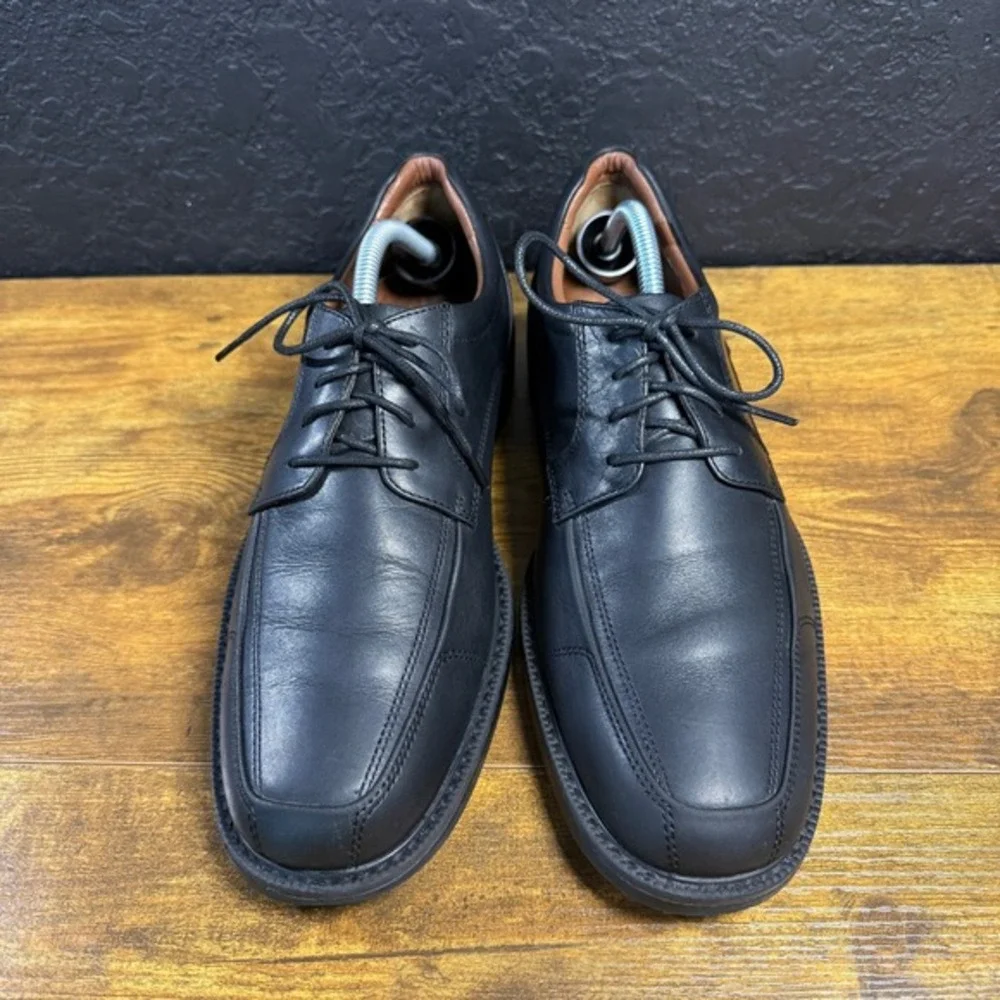 Johnston & Murphy XC4 20-7085 Black‎ Leather Waterproof Bicycle Toe Mens 9.5M